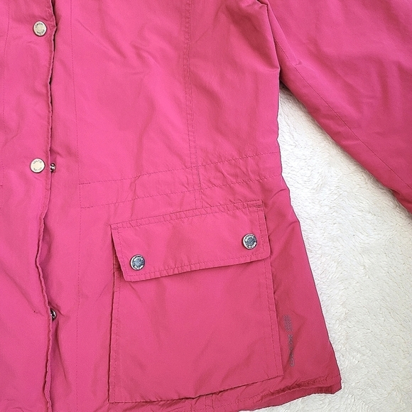 Geox Respira Hooded Thermal Jacket in Pink Rose Size Small - Picture 6 of 17
